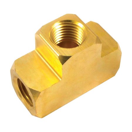 FORNEY INDUSTIRES Brass Tee Fitting; 0.25 in. Female NPT 150 PSI 1892686